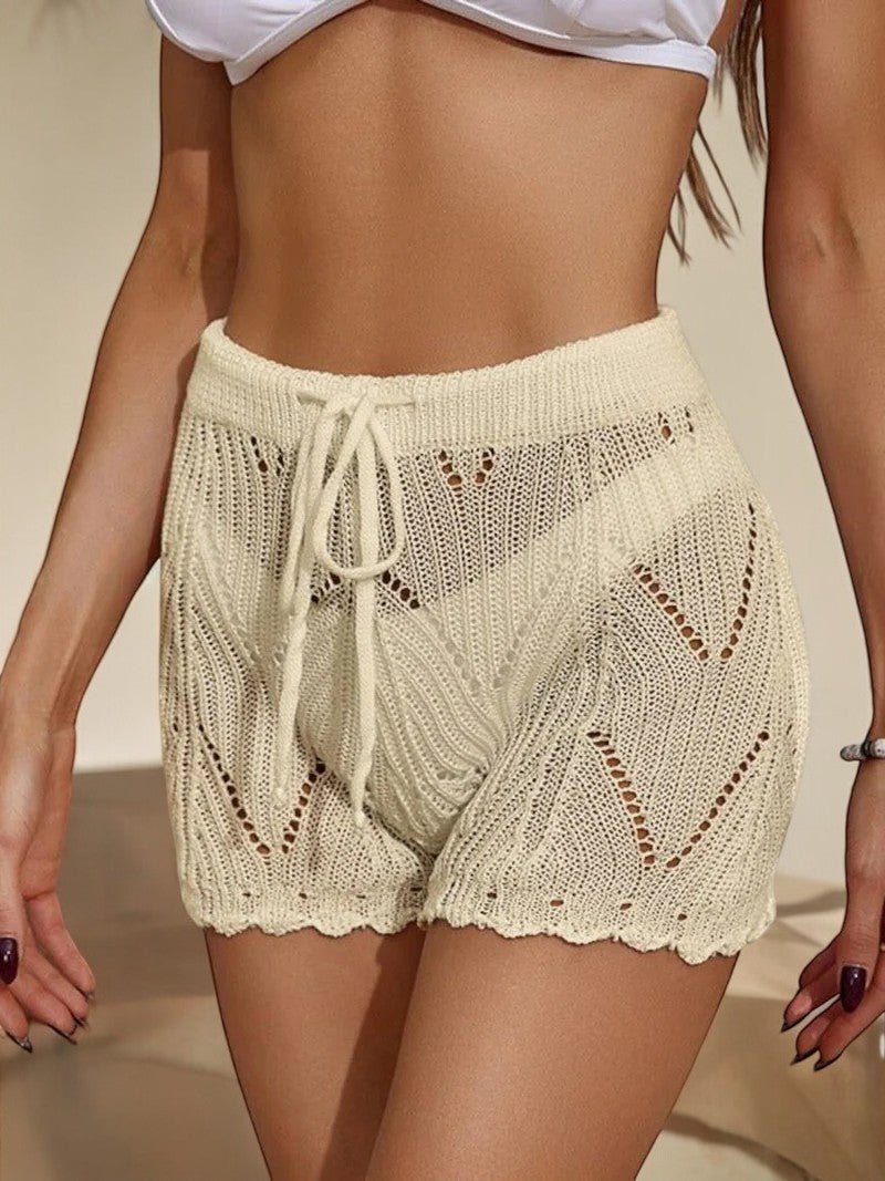 Crocheted Hollow Beach Shorts - MOUS