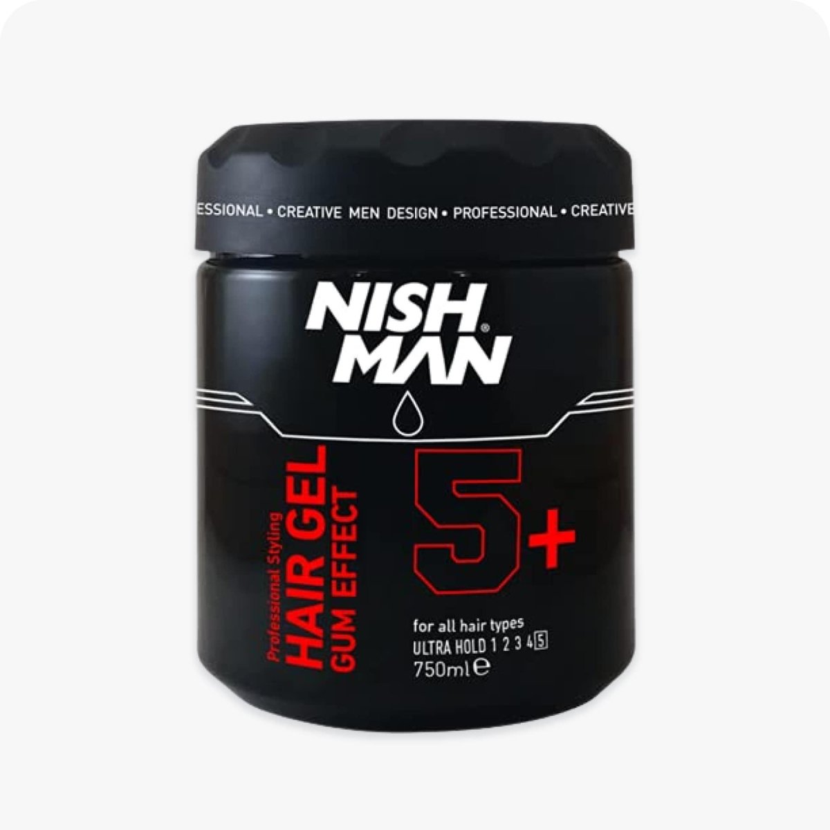 Nishman Ultra Strong Gum Effect Hair Gel 5+ (750 ML) - MOUS