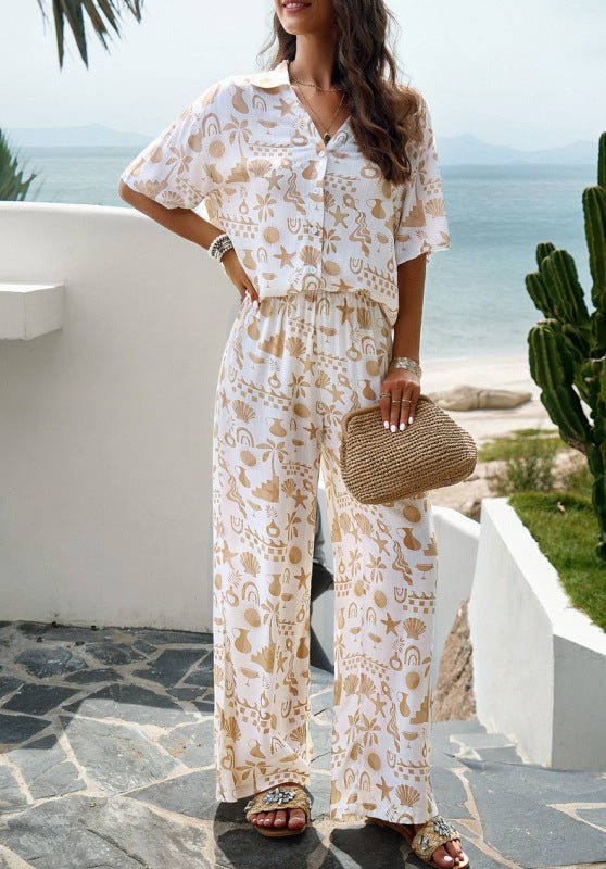 Short - sleeved trousers two - piece suit - MOUS