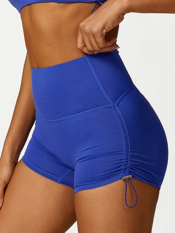 Solid Color Breathable Running Tight Shorts - MOUS